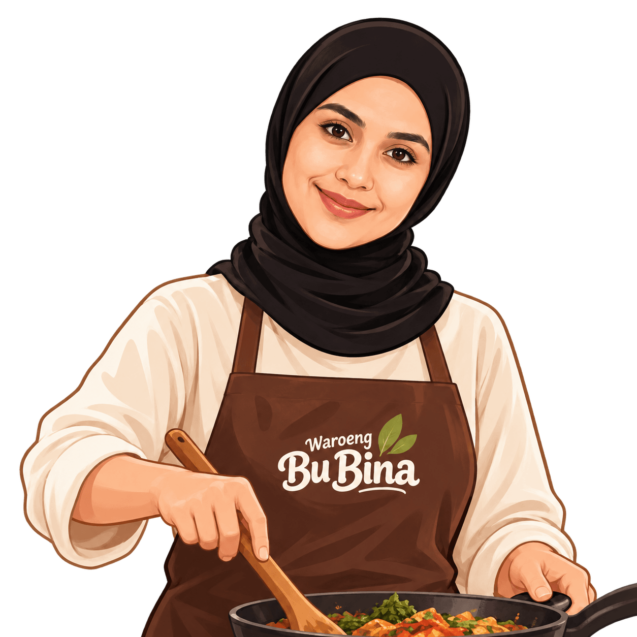 Bu Bina — pendiri Waroeng Bu Bina yang memasak dengan cinta